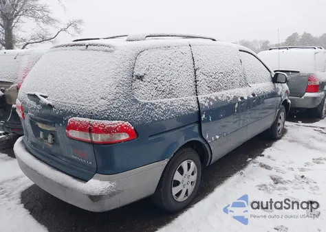 2002 Toyota Sienna Le z USA, uszkodzony, nr VIN 4T3ZF13C92U504983